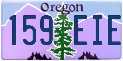 OR license plate 159EIE
