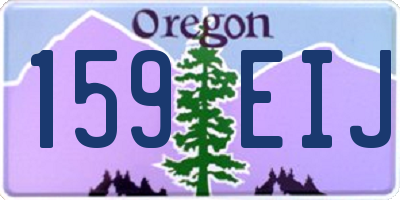 OR license plate 159EIJ