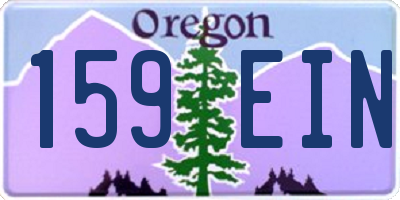 OR license plate 159EIN