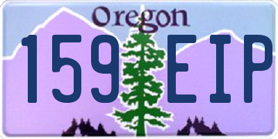 OR license plate 159EIP
