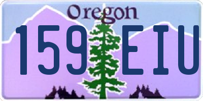 OR license plate 159EIU