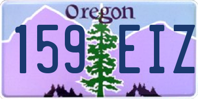 OR license plate 159EIZ