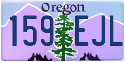 OR license plate 159EJL