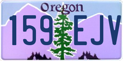 OR license plate 159EJV