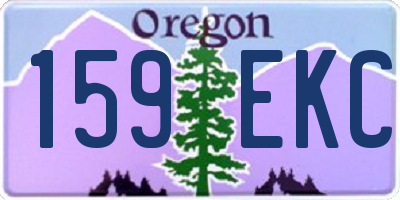 OR license plate 159EKC