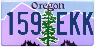 OR license plate 159EKK