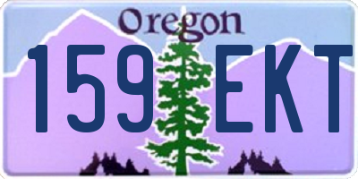 OR license plate 159EKT