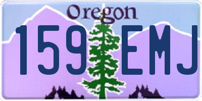OR license plate 159EMJ