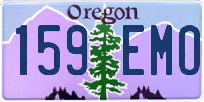 OR license plate 159EMO