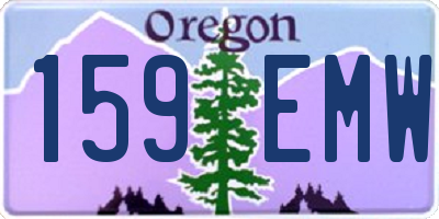 OR license plate 159EMW