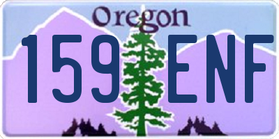 OR license plate 159ENF