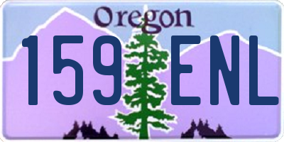 OR license plate 159ENL