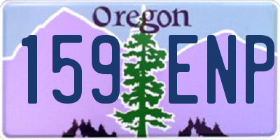 OR license plate 159ENP