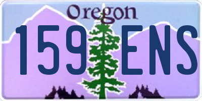 OR license plate 159ENS