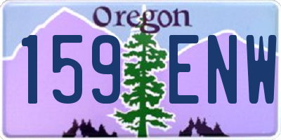 OR license plate 159ENW