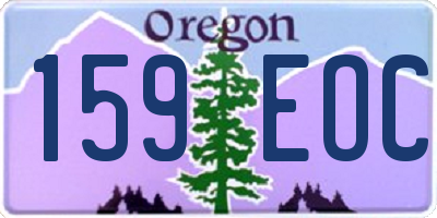 OR license plate 159EOC