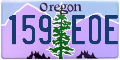 OR license plate 159EOE