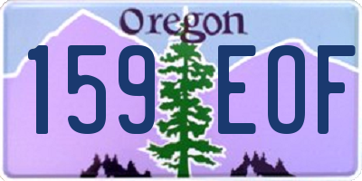 OR license plate 159EOF