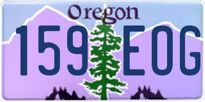 OR license plate 159EOG