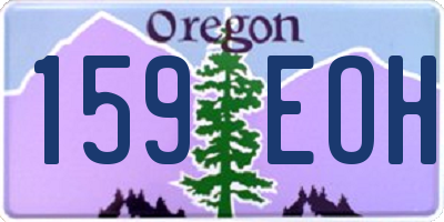 OR license plate 159EOH