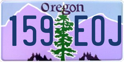 OR license plate 159EOJ