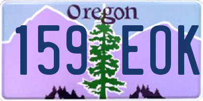 OR license plate 159EOK