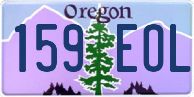 OR license plate 159EOL
