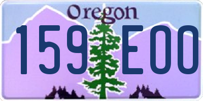OR license plate 159EOO