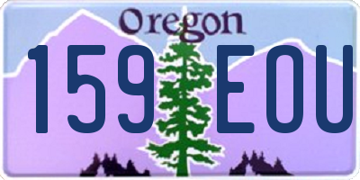 OR license plate 159EOU