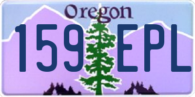 OR license plate 159EPL