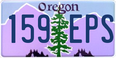OR license plate 159EPS