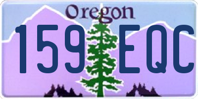OR license plate 159EQC