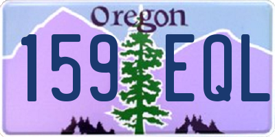 OR license plate 159EQL