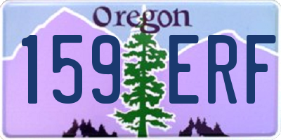 OR license plate 159ERF