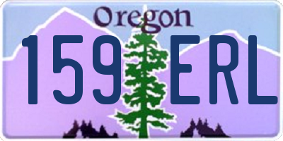 OR license plate 159ERL