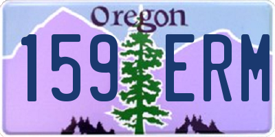 OR license plate 159ERM