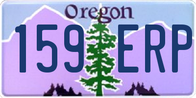 OR license plate 159ERP
