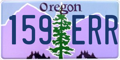 OR license plate 159ERR