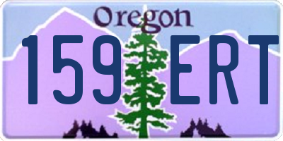 OR license plate 159ERT