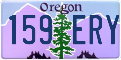 OR license plate 159ERY