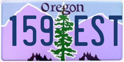 OR license plate 159EST