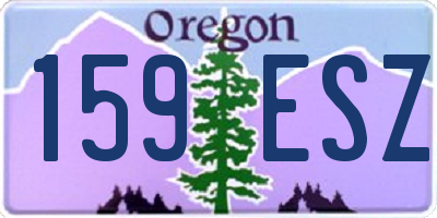 OR license plate 159ESZ