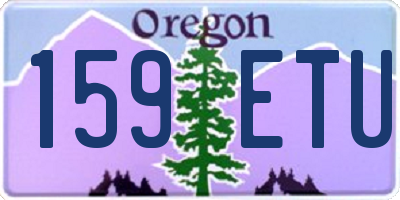 OR license plate 159ETU