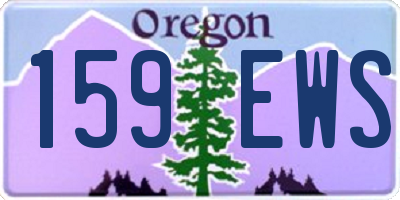 OR license plate 159EWS