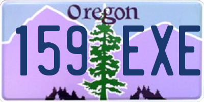 OR license plate 159EXE