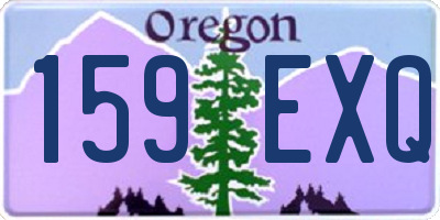 OR license plate 159EXQ