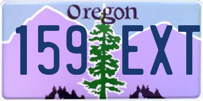 OR license plate 159EXT