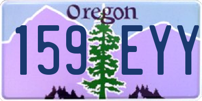 OR license plate 159EYY