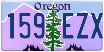 OR license plate 159EZX