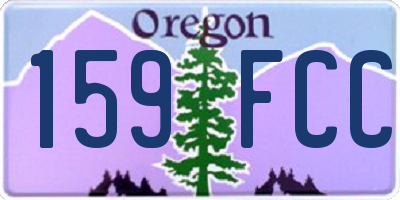 OR license plate 159FCC